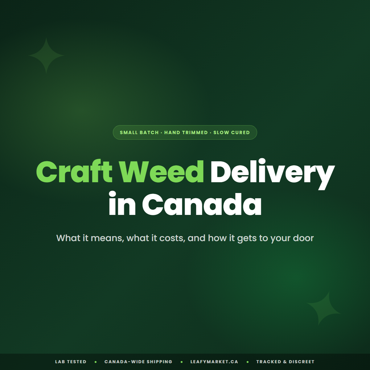 Craft Weed Delivery in Canada