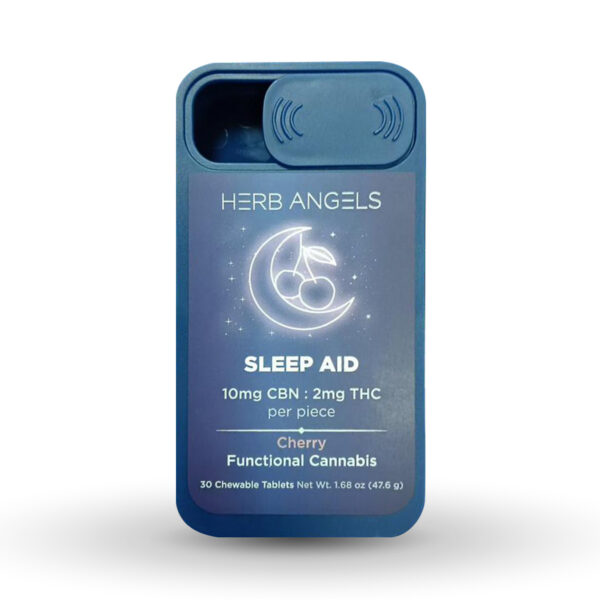 Herb Angels 60mg THC Sleep Aid Formula (10mg CBDN: 2mg THC x 30) Cherry
