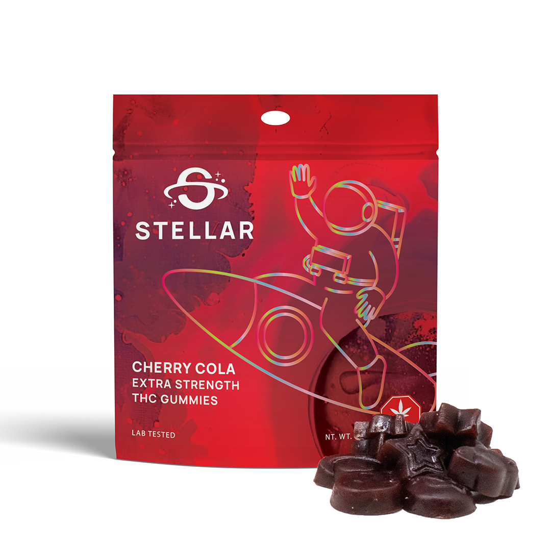 STLR Cherry Cola NEW Bag Stellar 1000mg Cherry Cola Gummies - Image 1